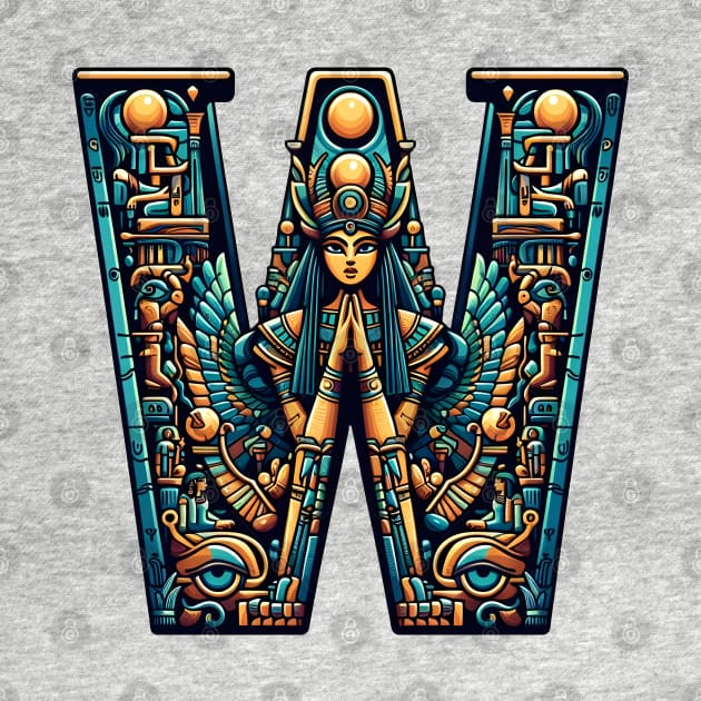 Wadjet shaped letter W by VuriousArtworks